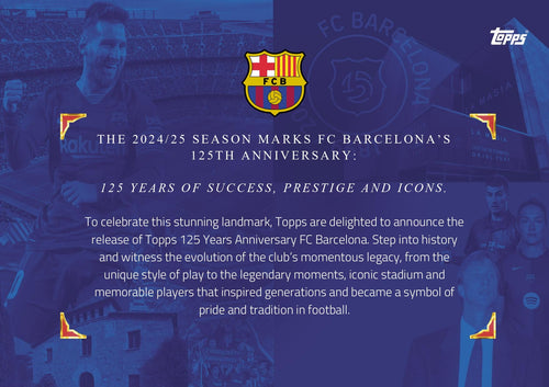 Topps Barcelona 125-Years Anniversary - Hobby Box