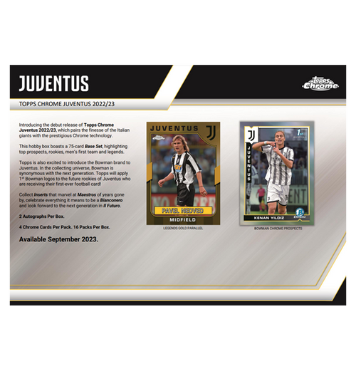 Fodboldkort Topps Juventus Chrome 2022/23 - Hobby Box