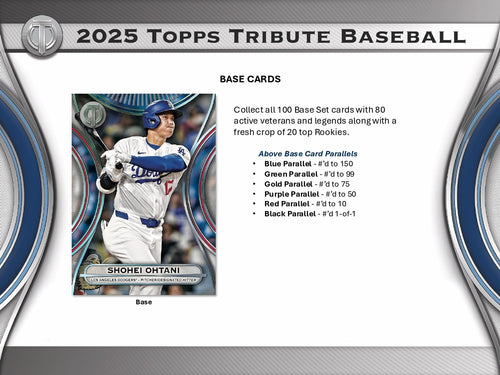 Topps Tribute Baseball 2025 - Hobby Box