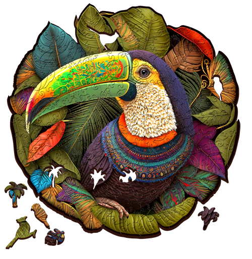 Escape Welt: Wooden Puzzle Toucan 200 (Puslespil)