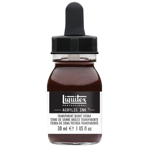 Liquitex Acrylic Ink - Transparent Burnt Sienna 30ml