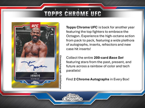 Topps Chrome UFC 2025 - Hobby Box