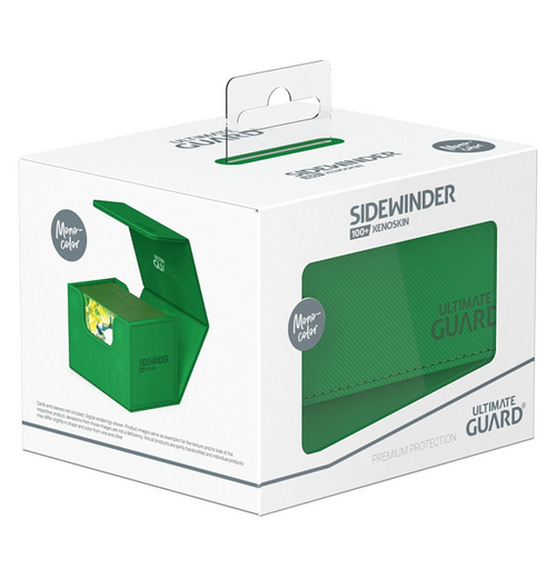 Ultimate Guard Sidewinder Deck Case 100+ Standard XenoSkin - Monocolor Green