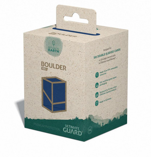 Ultimate Guard: Return To Earth - Boulder Deck Case Blue 100+ Standard