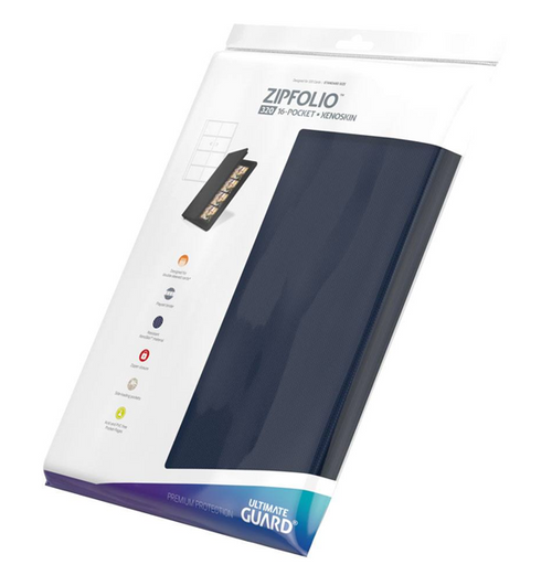 Ultimate Guard Zipfolio 320 - 16-Pocket XenoSkin™ - Blue