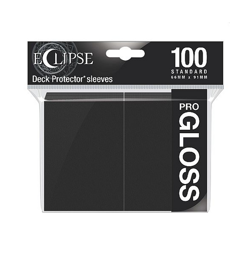 Ultra PRO Eclipse Gloss Standard Sleeves - Jet Black (100)
