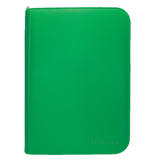 Ultra PRO Vivid 4-Pocket Zippered PRO-Binder - Green