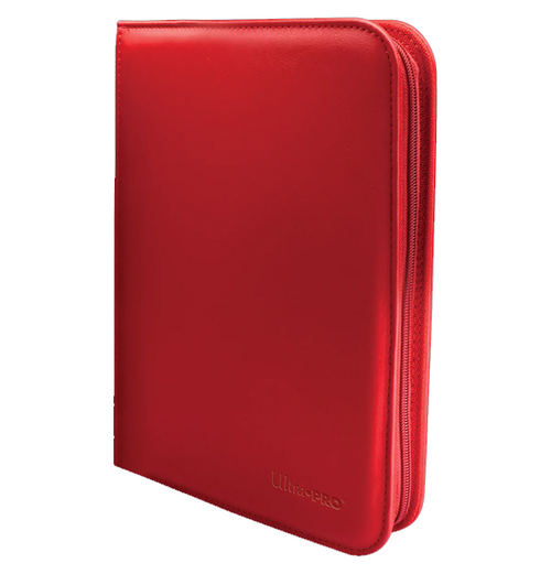 Ultra PRO Vivid 4-Pocket Zippered PRO-Binder - Red