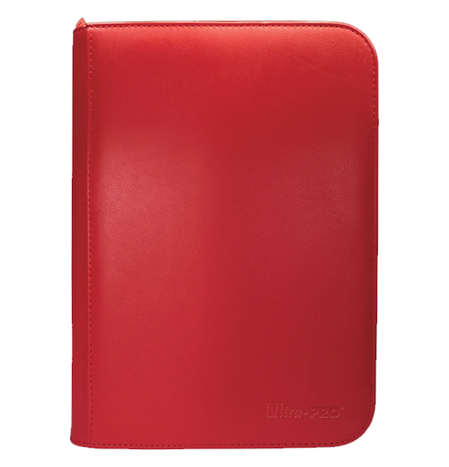 Ultra PRO Vivid 4-Pocket Zippered PRO-Binder - Red