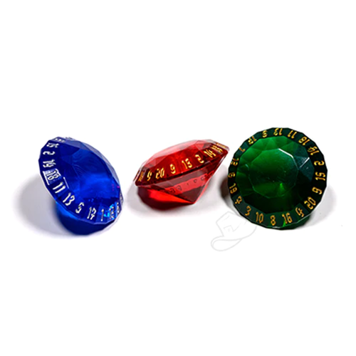 PolyHero Rogue 3d20 Gems Red Blue Green