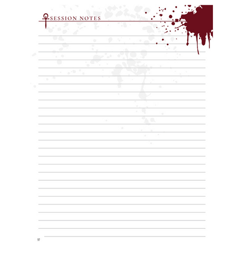 Vampire The Masquerade: 5th edition - Character Journal (Eng)