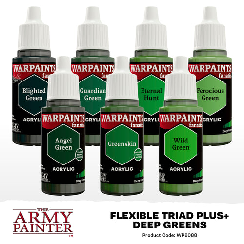 Army Painter: Flexible Triad PLUS+ Deep Greens - Paint Set