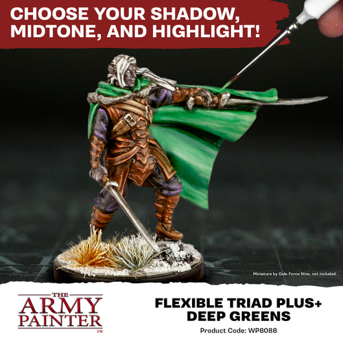 Army Painter: Flexible Triad PLUS+ Deep Greens - Paint Set