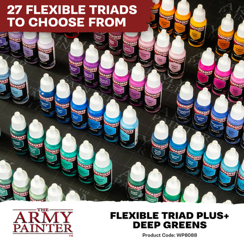 Army Painter: Flexible Triad PLUS+ Deep Greens - Paint Set