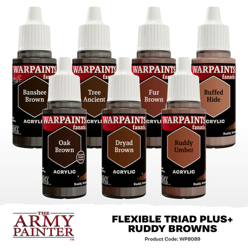 Army Painter: Flexible Triad PLUS+ Ruddy Browns - Paint Set