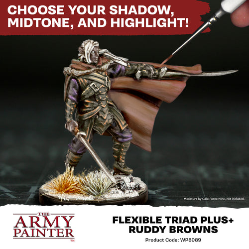 Army Painter: Flexible Triad PLUS+ Ruddy Browns - Paint Set