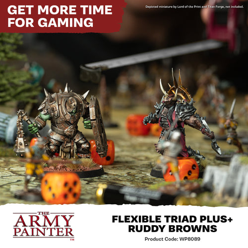 Army Painter: Flexible Triad PLUS+ Ruddy Browns - Paint Set