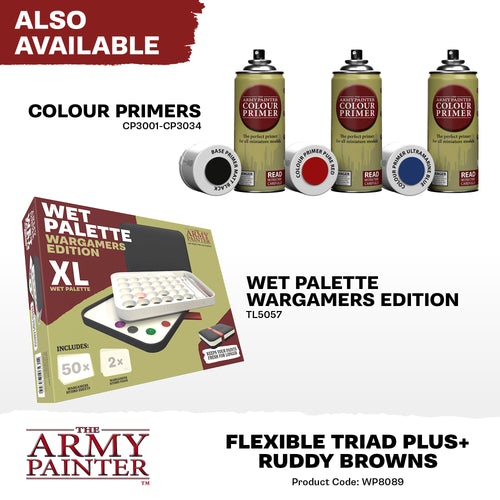 Army Painter: Flexible Triad PLUS+ Ruddy Browns - Paint Set