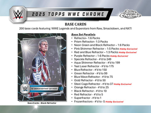 Topps Chrome WWE 2025 - Hobby Box