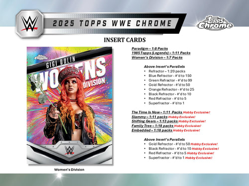 Topps Chrome WWE 2025 - Hobby Box