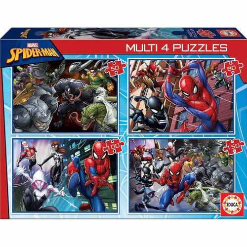 Educa: Ultimate Spider-man - 4 Multi Puzzles (Puslespil)