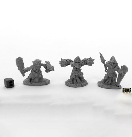 Reaper Bones Black - Bloodstone Gnome Warriors (3 Stk)