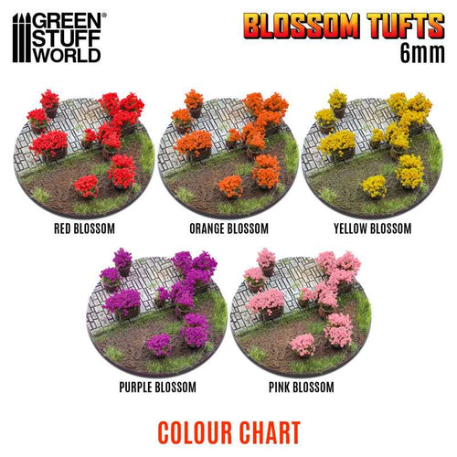 Green Stuff World - Blossom Tufts 6mm Red