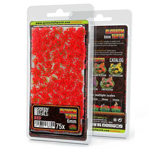 Green Stuff World - Blossom Tufts 6mm Red