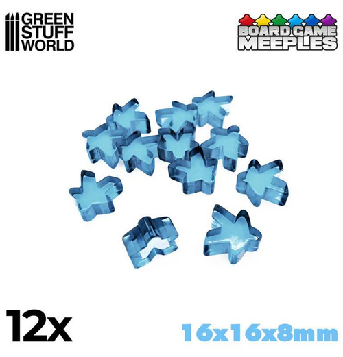 Green Stuff World: Board Game Meeples - Light Blue