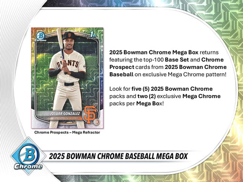Topps Bowman Chrome Baseball 2025 - Mega Box