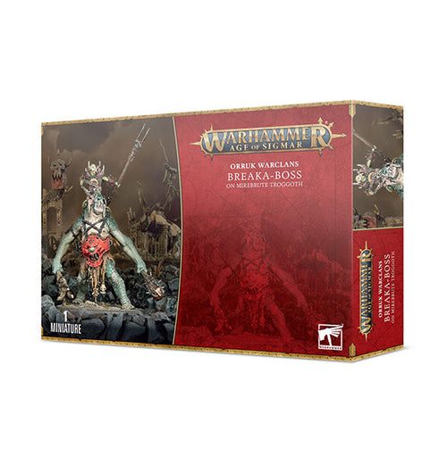 Age of Sigmar: Orruk Warclans - Breaka-boss on Mirebrute Troggoth
