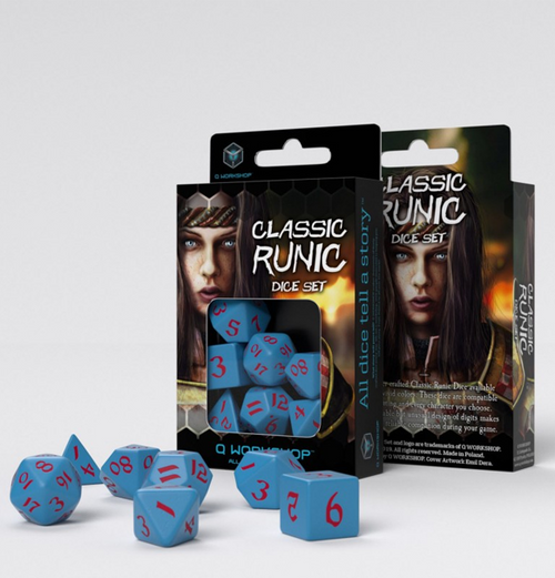 Classic Runic: Dice Set - Blue & Red