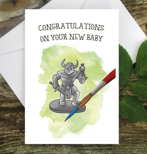 Postkort: Congratulations on your New Baby (med kuvert)