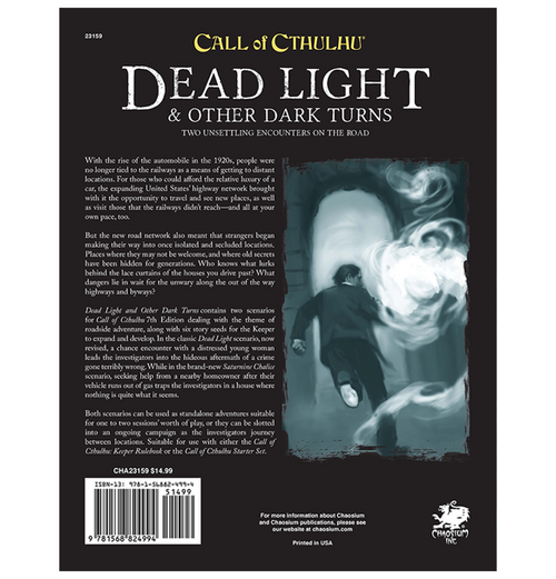 Call of Cthulhu RPG: Dead Light and Other Dark Turns (Eng)