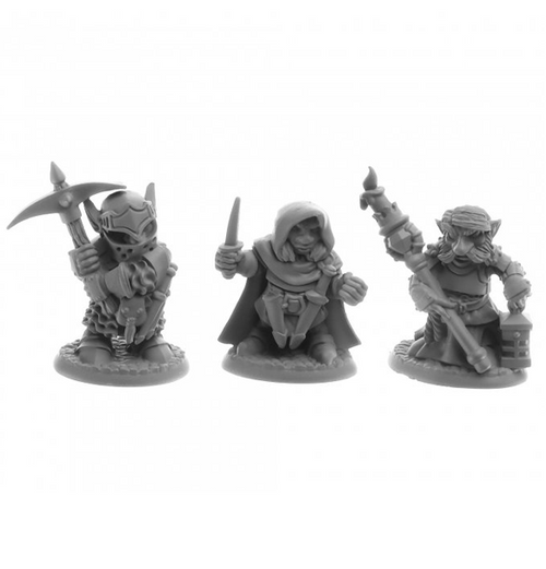 Reaper Legends: Deep Gnome Adventurers (3 stk)