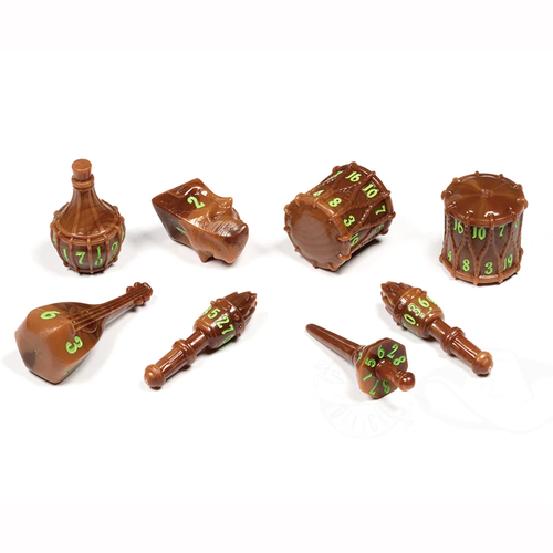 PolyHero Bard 8 Dice Set Woodland Verse