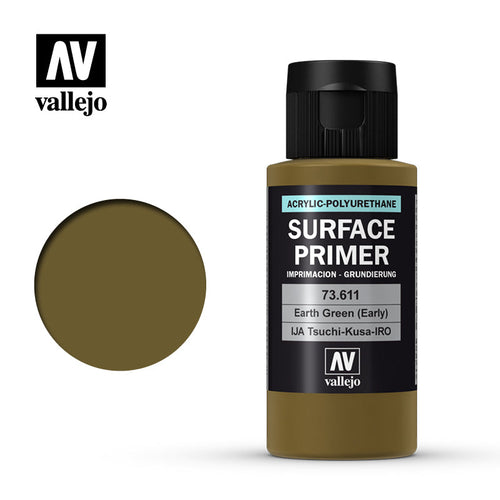 (73611) Vallejo Surface Primer - Earth Green (60ml)