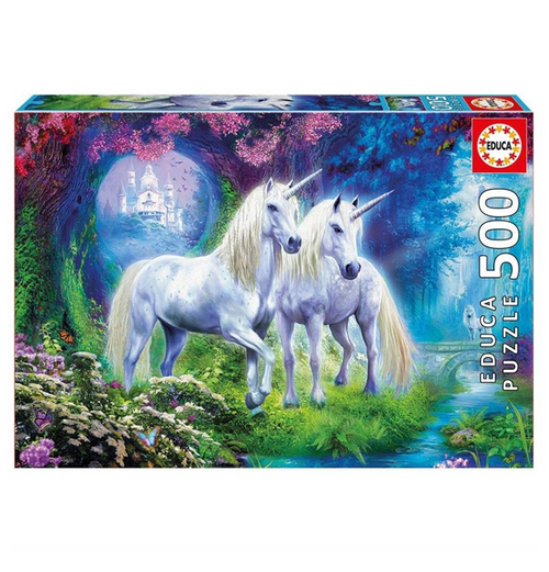 Educa: Unicorns in the Forest - 500 (Puslespil)