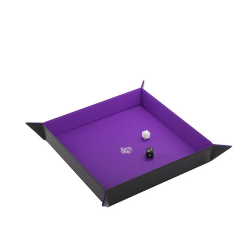 Gamegenic - Magnetic Dice Tray Square Black/Purple