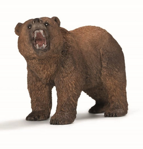 Schleich: Gråbjørn - Plastikfigur