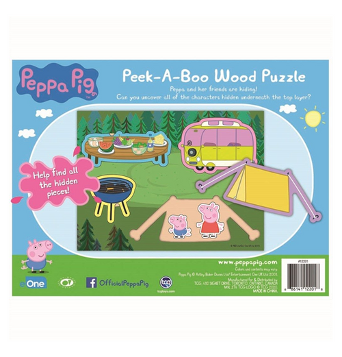 Gurli Gris: Peek A Boo - Træ Puslespil