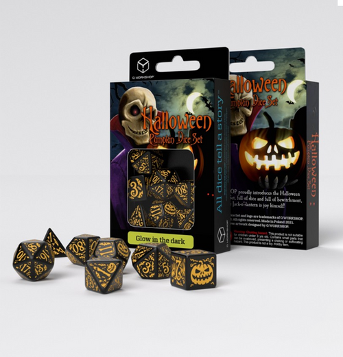 Halloween Pumpkin: Dice Set - Jack O'Lantern