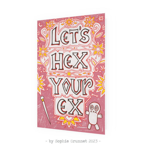 Postkort: Let's Hex Your Ex (med kuvert)