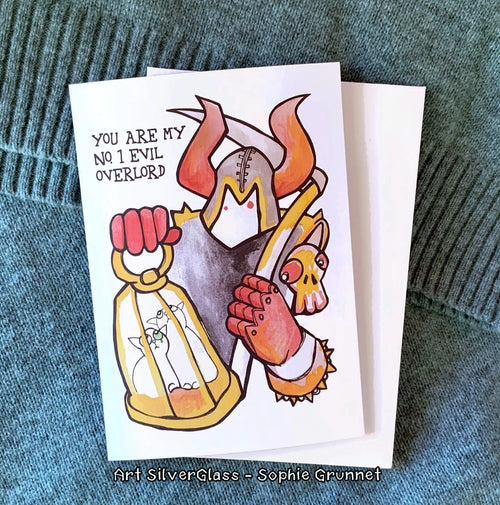 Postkort: You are My No 1 Evil Overlord (med kuvert)