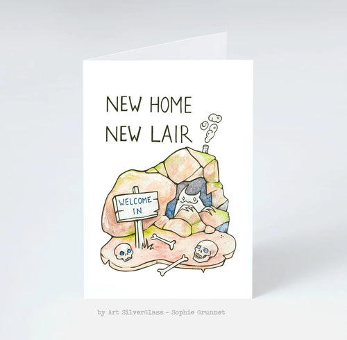 Postkort: New Home, New Lair (med kuvert)