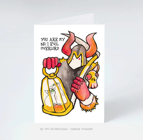 Postkort: You are My No 1 Evil Overlord (med kuvert)
