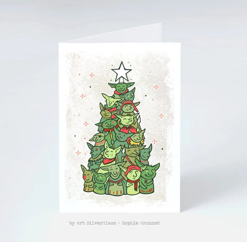 Julekort: Goblin X-mas Tree (med kuvert)
