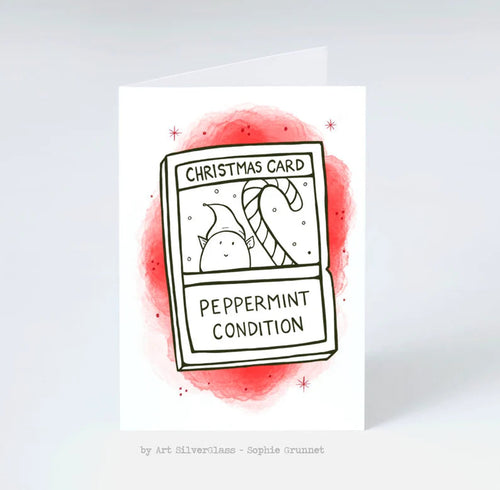Julekort: Peppermint Condition (med kuvert)