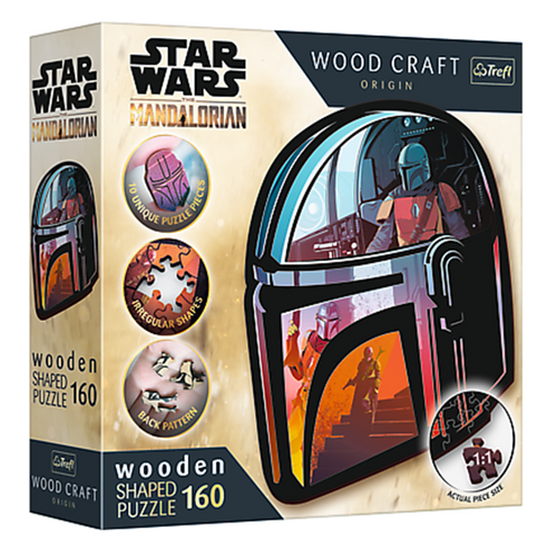 Trefl - Wooden Shaped Puzzle - The Mandalorian 160 (Puslespil)