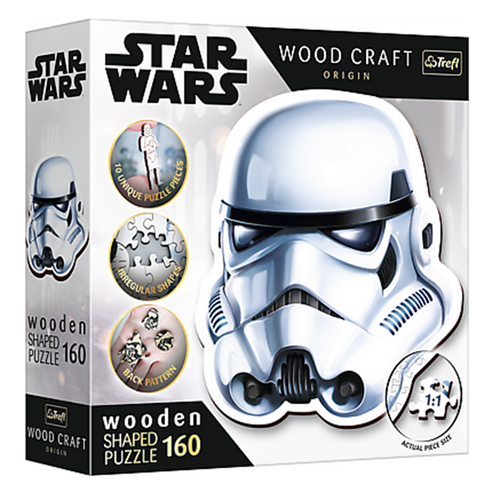 Trefl - Wooden Shaped Puzzle - Stormtropper's Helmet 160 (Puslespil)